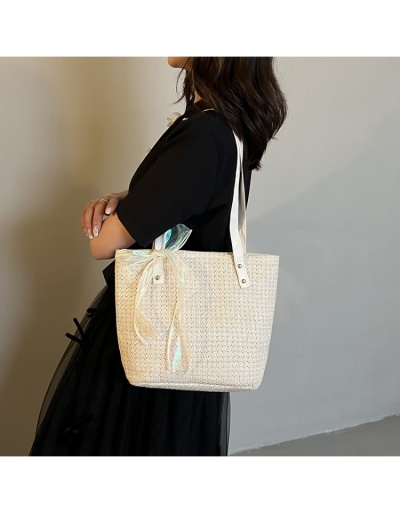 Replica  Fashion Simple One Shoulder Weave Women's Tote Bag #799980 $8.95 USD for Wholesale