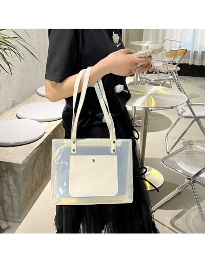 Replica  One Shoulder Casual PVC Large Capacity Tote Bag #799981 $9.41 USD for Wholesale