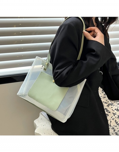 Replica  One Shoulder Casual PVC Large Capacity Tote Bag #799981 $9.41 USD for Wholesale