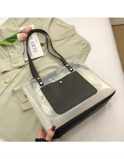 Replica  One Shoulder Casual PVC Large Capacity Tote Bag #799981 $9.41 USD for Wholesale