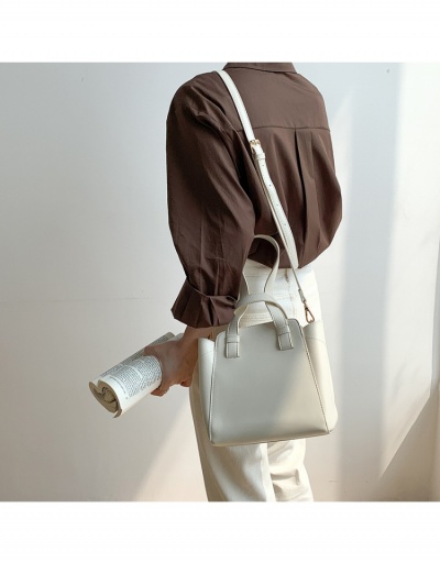 Replica  PU One Shoulder Pure Color Large Capacity Women's Bag #799985 $34.94 USD for Wholesale