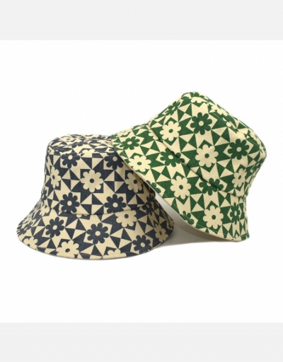 Replica Contrast Color Flower Print Design Bucket Hat #799997 $11.84 USD for Wholesale