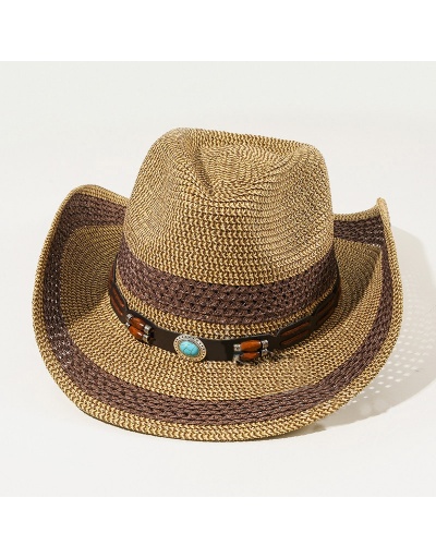  Summer Straw Western Cowboy Hats #800003 $15.50 USD, Wholesale Fashion Hats