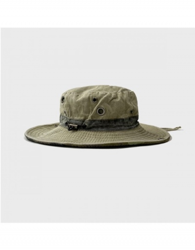 Replica  Retro Fishing Cowboy Drawstring Denim Hats #800010 $14.07 USD for Wholesale