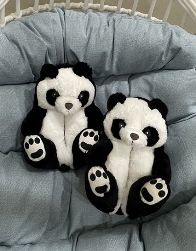 Replica Cute Winter Warmth Plush Bear Unisex Slide Slipper #800016 $24.21 USD for Wholesale