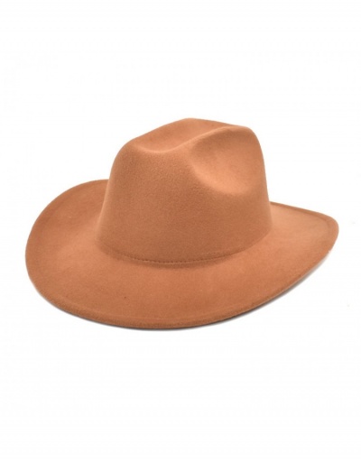 Replica  Western Cowboy Pure Color Hat For Women #800020 $11.84 USD for Wholesale