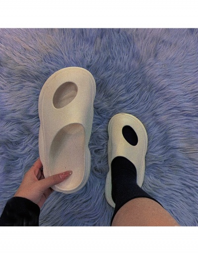 Replica  PVC Hollowed Out Pure Color Summer Slippers #800027 $11.15 USD for Wholesale