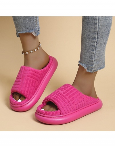 Replica Casual Home Round Toe Cotton Shoes For Women #800033 $21.65 USD for Wholesale