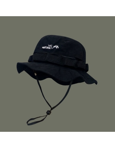 Replica  Letter Embroidery Sunscreen Japanese Fisherman's Hat #800047 $16.36 USD for Wholesale