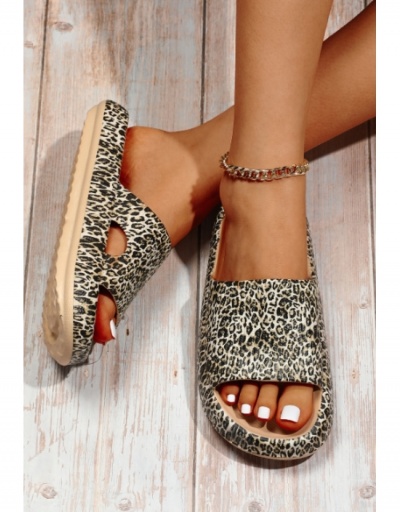 Replica House Wear Outdoor Leopard Couple Slippers #800049 $8.45 USD for Wholesale