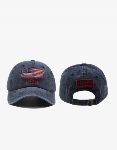 Replica  American Flag Embroidery Patchwork Unisex  Baseball Cap #800054 $9.41 USD for Wholesale