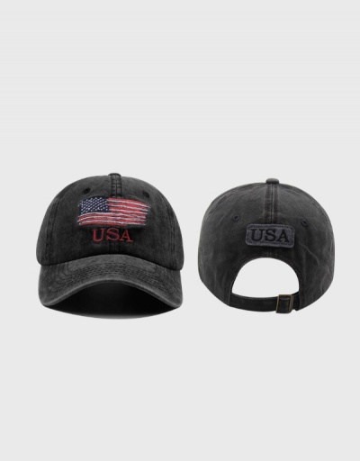 Replica  American Flag Embroidery Patchwork Unisex  Baseball Cap #800054 $9.41 USD for Wholesale