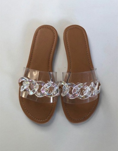 Replica Casual Round Toe Beach Ladies Slippers #800063 $17.55 USD for Wholesale