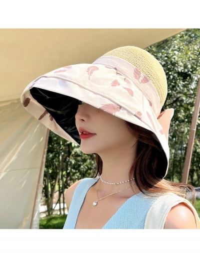 Replica  Summer Versatile Bow Sunscreen Hat For Women #800069 $10.58 USD for Wholesale