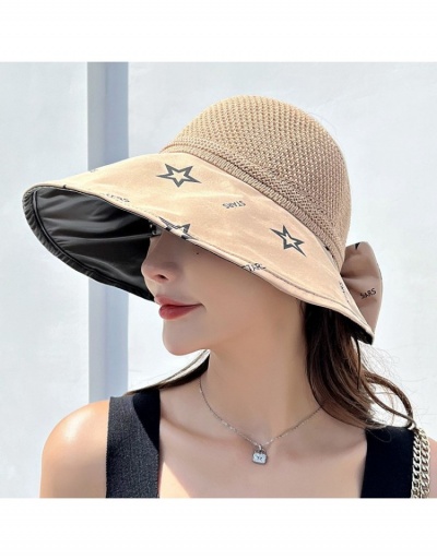  Summer Outdoor Bow Printed Sun Hats For Women #800071 $9.75 USD, Wholesale Fashion Hats