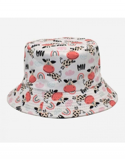 Cow Printed Lovely Street  Unisex  Bucket Hats #800075 $8.65 USD, Wholesale Fashion Hats