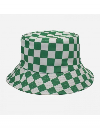 Replica Unisex Grid Summer Bucket Hats #800079 $9.69 USD for Wholesale