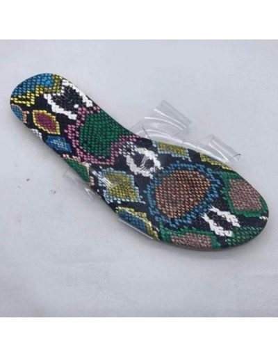 Replica Snake Pattern Street Summer Women Slide Slippers #800080 $13.33 USD for Wholesale