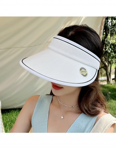 Replica  Fashion Casual Pure Color Women's Sunscreen Hat #800082 $7.54 USD for Wholesale