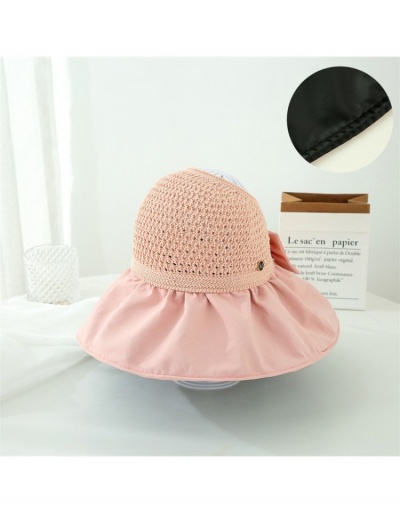 Replica  Korean Version Bow Letter Sunscreen Hat #800085 $9.75 USD for Wholesale