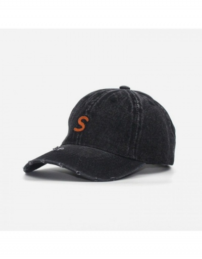 Replica Retro Style Letter Unisex Black Baseball Caps #800100 $13.81 USD for Wholesale