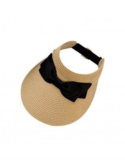  Casual Fashion Pure Color Bow Women's Sunscreen Hat #800114 $12.47 USD, Wholesale Fashion Hats