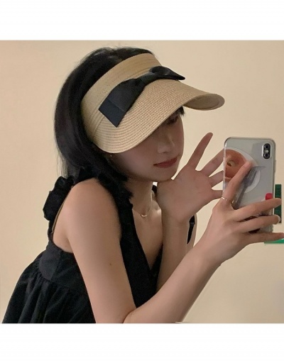 Replica  Casual Fashion Pure Color Bow Women's Sunscreen Hat #800114 $12.47 USD for Wholesale