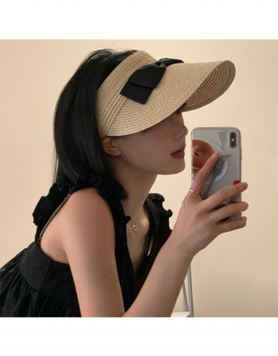 Replica  Casual Fashion Pure Color Bow Women's Sunscreen Hat #800114 $12.47 USD for Wholesale