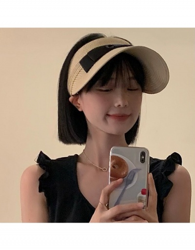 Replica  Casual Fashion Pure Color Bow Women's Sunscreen Hat #800114 $12.47 USD for Wholesale