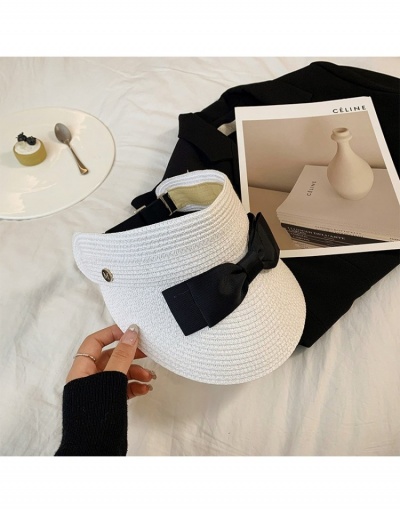 Replica  Casual Fashion Pure Color Bow Women's Sunscreen Hat #800114 $12.47 USD for Wholesale