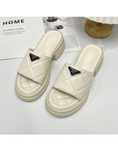  Summer Fashion Round Toe Slip On Shoers For Women #800120 $23.07 USD, Wholesale Fashion Slippers