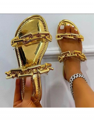 Replica  Casual Chain Patchwork Round Toe House Shoes #800122 $14.90 USD for Wholesale