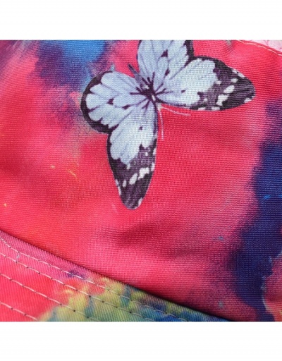 Replica  Butterfly Tie Dyed Versatile Bucket Hat #800134 $8.65 USD for Wholesale