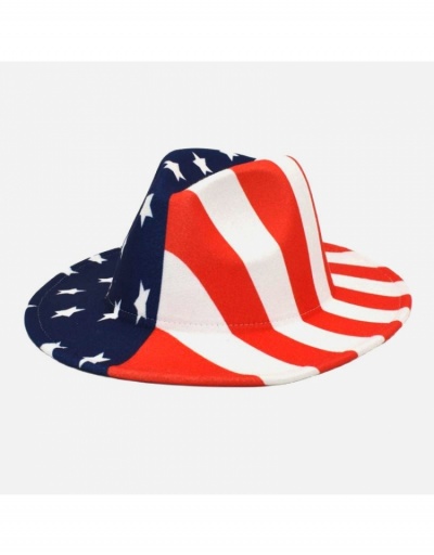 Replica  American Flag Pattern Fashion Jazz Hat #800137 $11.99 USD for Wholesale