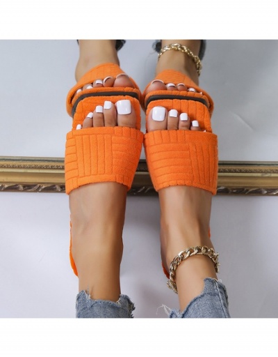 House Wear Fall Solid Square Toe Slide Slippers #800148 $17.30 USD, Wholesale Fashion Slippers