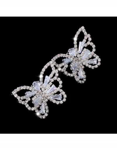 Replica  Fashion Butterfly Pattern Rhinestone Earrings #800154 $16.98 USD for Wholesale