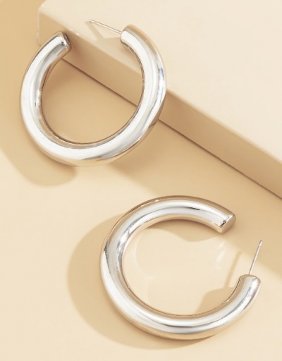 Replica C-Shape Simple Business Temperament Earrings #800159 $5.59 USD for Wholesale