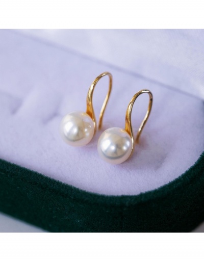 Ladies  Faux Pearl Unique Vintage Earrings #800163 $4.08 USD, Wholesale Fashion Earrings