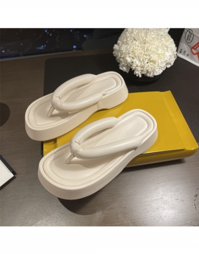 Replica  Korean Ins Flip-Flop Casual Pure Color Slipper #800176 $23.38 USD for Wholesale