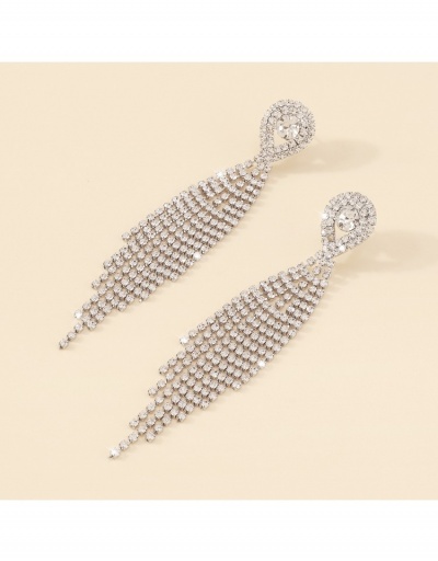 Replica  2022 Rhinestone Tassel Drop Earrings #800181 $9.00 USD for Wholesale