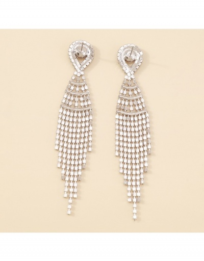 Replica  2022 Rhinestone Tassel Drop Earrings #800181 $9.00 USD for Wholesale