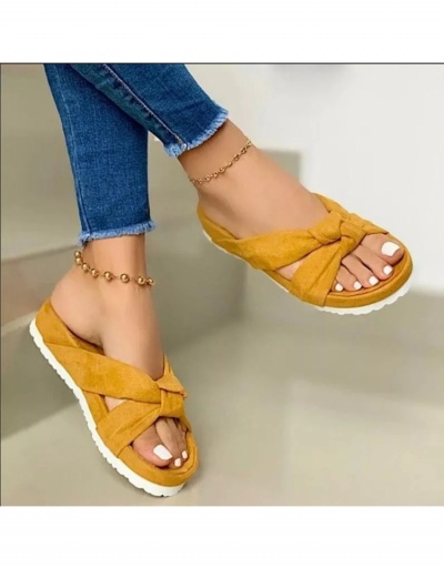 Replica Leisure Criss Cross Thick-Soled Womens Slippers #800183 $20.83 USD for Wholesale