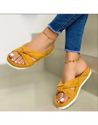 Replica Leisure Criss Cross Thick-Soled Womens Slippers #800183 $20.83 USD for Wholesale