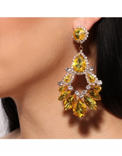  Multi-layer Drop-shaped Long Women's Fashion Earrings #800186 $12.74 USD, Wholesale Fashion Earrings