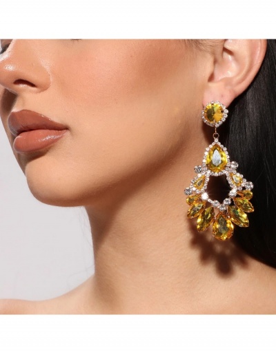 Replica  Multi-layer Drop-shaped Long Women's Fashion Earrings #800186 $12.74 USD for Wholesale