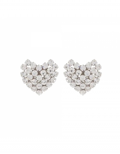 Replica  Rhinestone Heart Personality Temperament Female Earrings #800189 $9.69 USD for Wholesale