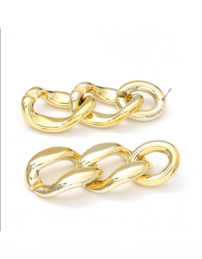 Replica  Retro Pure Color Hollowed Out Chain Earrings #800192 $6.83 USD for Wholesale