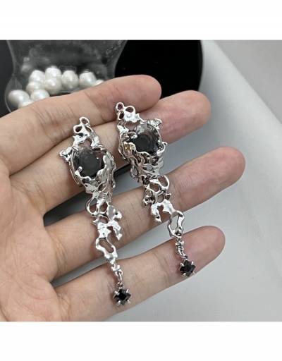 Replica  Sweet Fashion Crystal Irregular Drop Earrings #800194 $15.43 USD for Wholesale