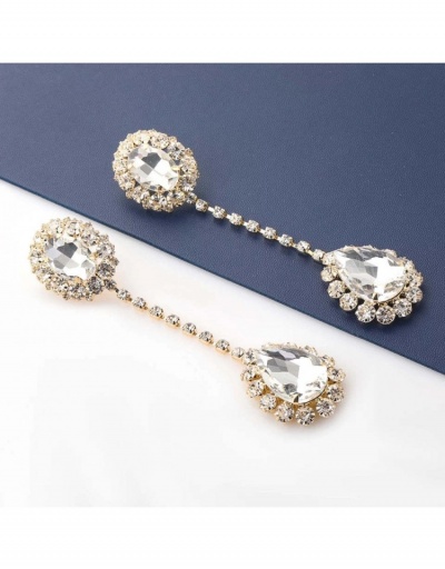 Replica  Fashion Rhinestone Tassel Drop Earrings #800198 $9.10 USD for Wholesale