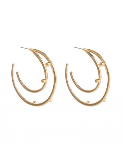 Replica Alloy Solid C-Shape Ladies  Earrings #800202 $7.02 USD for Wholesale